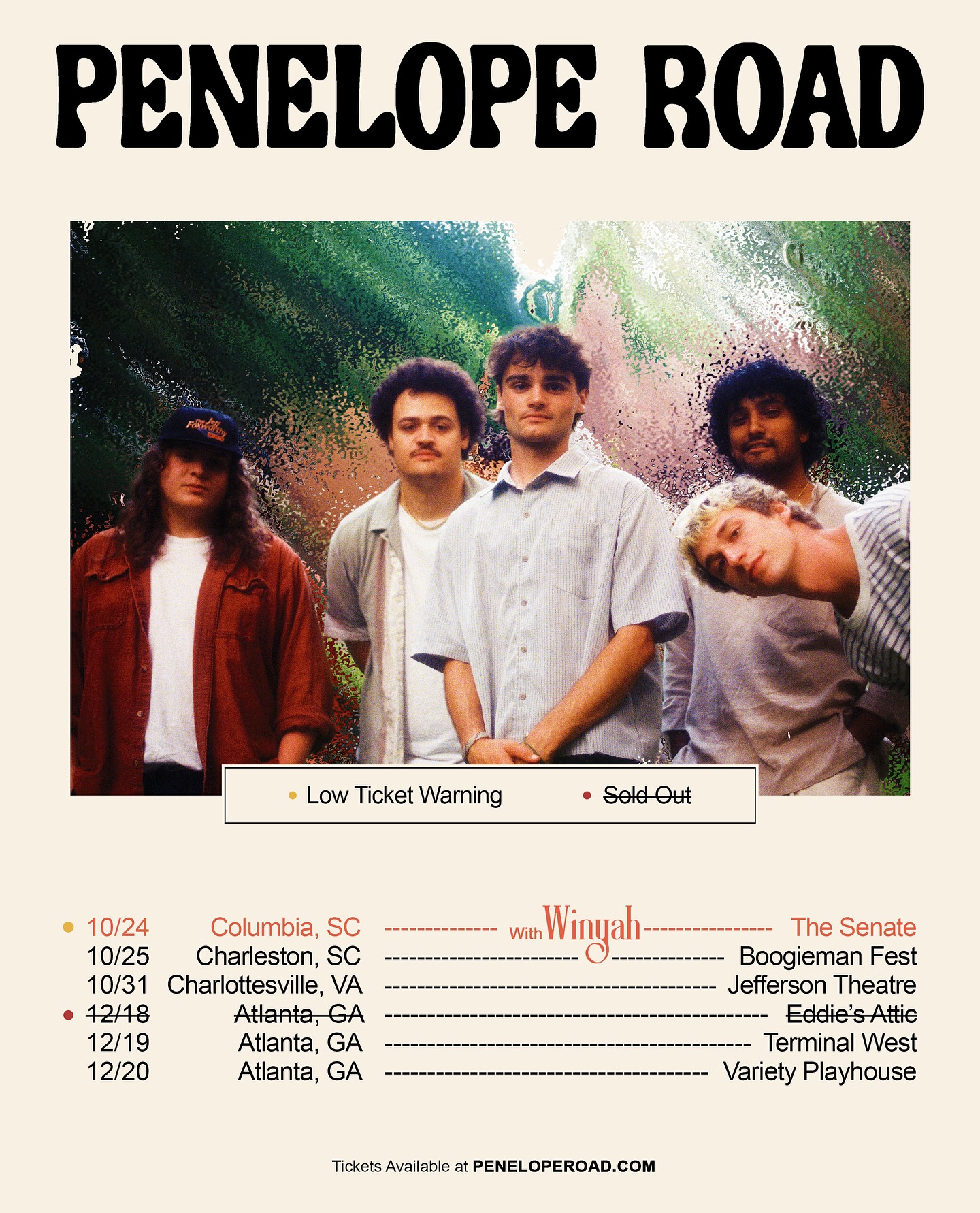 Penelope Road Tour Poster 2025